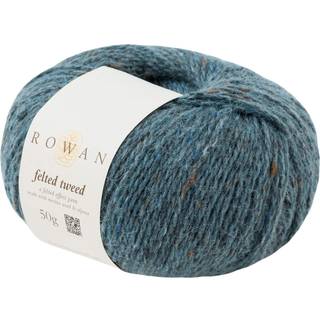 Rowan Felted Tweed 194 Delft Indhold: 50% Uld, 25% Alpaka, 25% Viskose Vægt/længde: 50 gram = ca. 175 meter Anbefalede pinde: 3,50-4.00 mm Strikkefasthed: 10 x 10 cm = 22-24 m x 30-32 r Maskinvask, skånevask i koldt vand / Tåler ikke tørretumbler / Tørres flat.