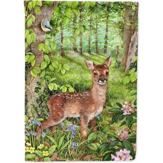"""" Caroline's Treasures CDCO0504GF European Roe Deer Fawn Garden Flag Lille Multicolor """"