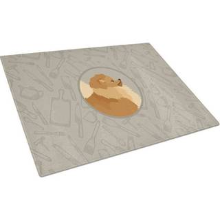 Caroline's Treasures CK2202LCB Pomeranian i køkkenglasskæringsbrættet Stor dekorativt tempereret glasskæreskæring og serveringsplade Stor i stor