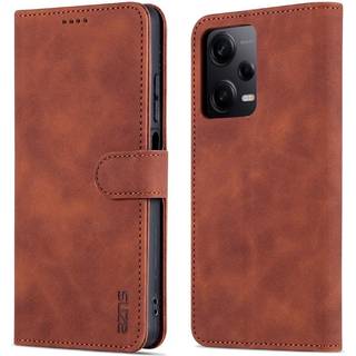SKALO Xiaomi Redmi Note 12 Pro 5G AZNS Pungetuie - Brun