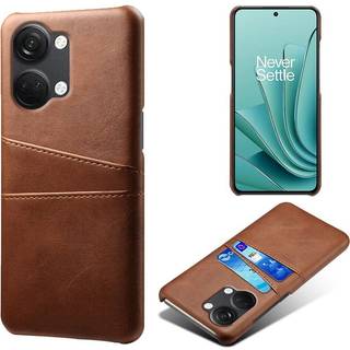 SKALO OnePlus Nord 3 5G / Ace 2V PU-læder Kortholder Cover - Brun