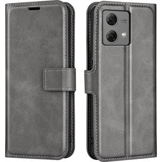 SKALO Motorola Moto G84 5G Premium Wallet Flip Cover - Grå