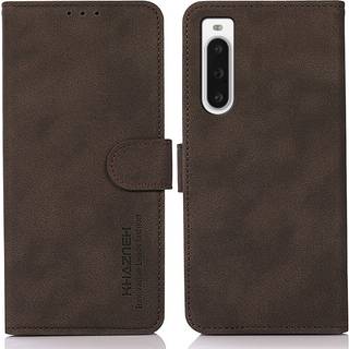 SKALO Sony Xperia 10 V KHAZNEH Pungetui i PU-læder - Brun