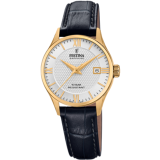 Festina F20011-1 Sølvfarvet/Læder Ø29 mm