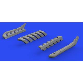 Bf 110C/D/E exhaust stacks for Eduard