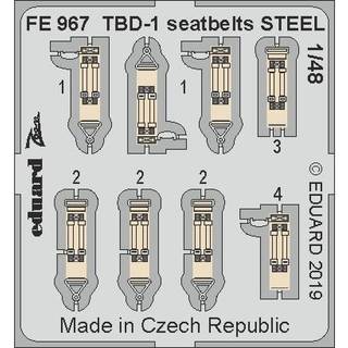 TBD-1 seatbelts STEEL f.Great WAll Hobby
