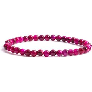 Cherry Tree Collection - Sm? mellemstore store st?rrelser - ?delsten perlerede armb?nd til kvindelige m?nd og teenagere - 4 mm runde perler (Pink