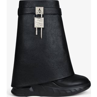 Givenchy Shark Lock Biker 85 leather ankle boots - black - EU 39