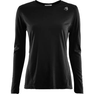Aclima Women's LightWool Sportshirt Merino-shirt Damer størrelse L farve black