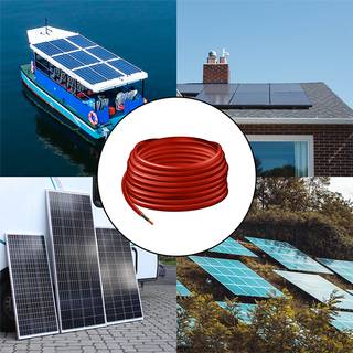 LogiLink Solcelle installationskabel H1Z2Z2-K 6 mm² 25m Rød