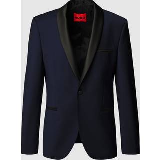 Smokingjakke med extra slim fit i uldblanding