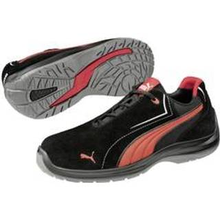 Puma Touring Black Suede Low sikkerhedssko, S3 SRC ESD-Sort-36