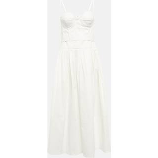 Proenza Schouler Cotton-blend midi dress - white - L
