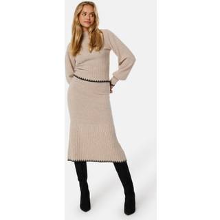 Contrast Edge Knitted Skirt