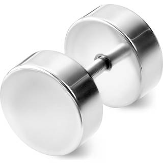 8mm Sølvtonet Stud Ørering