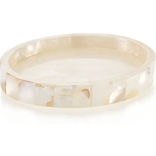 Milano sæbe skål til badeværelse - Dekorativ tør barholder færdig i smuk perlemor - holdbar harpiksdesign - bedste retter til vask/bad/bruser/bad