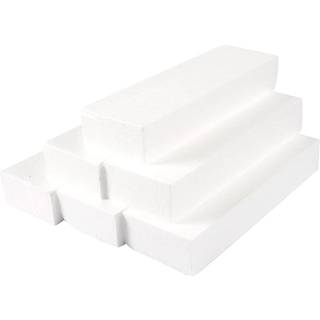 Juvale 6 pakningsskumblokke til h?ndv?rk - 12x4x2 tommer polystyren mursten rektangler til kunstskulptur blomsterarrangementer DIY pakning