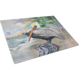 Caroline's Treasures JMK1019LCB Pelican Bay Glass Cutting Board Stor dekorativt tempereret glas Køkkenskæring og serveringsplade Stor i stor stør