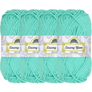 Jubileeyarn Lacery garn - Chunky Cotton - 100G/Skein - Marina Green - 4 Skeins