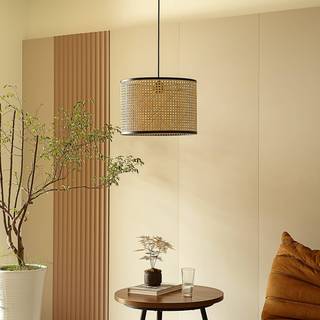 Hængelampe Yaelle Lindby, dæmpbar, Lyst træ, Stue/spisestue, Træ, Skandinavisk