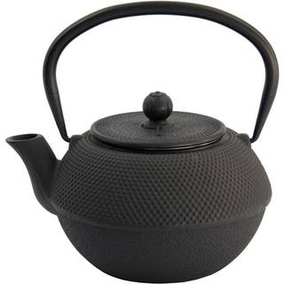 Tekande i sort støbejern, med finmasket filter – 1,2 L
