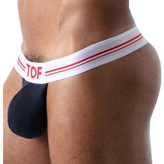 TOF Paris French Cotton Backless Thong - Navy