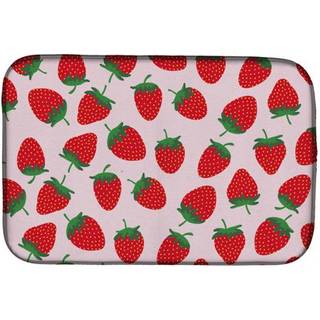 """" Carolines skatte jordbær på lyserød skåltørrende mat 14 """" """" x 21 """" """" Multicolor """"