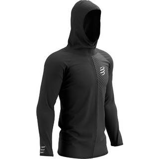 Compressport 3D Thermo Seamless Hoodie Zip Løbejakke størrelse L farve sort