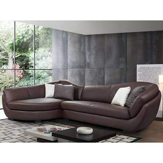 Sofa med chaiselong i buffelskind med 5 siddepladser CAIPI - Brun - Venstre hjørne af Pascal Morabito