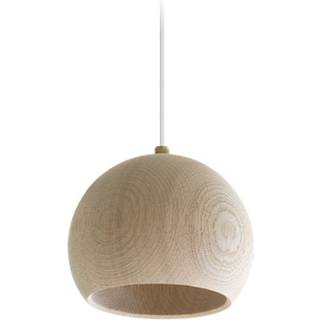 Brdr. Krüger Lune Pendel Ø14 Cm Hvidolieret - Pendler Eg - LUPE-OWO