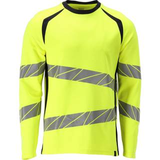 MASCOT ACCELERATE MULTISAFE T-shirt, langærmet, hi-vis gul/mørk marine - L