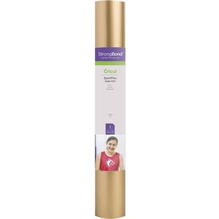 Cricut SportFLX-4444 Sportflex Iron On Vinyl 11.8 """" X24 """"-Guld 12 """" X 24 """"