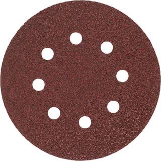 Sliberondel ø125mm m/8 huller K180, 10stk