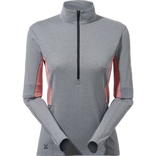 Women's MTN Guide Long Sleeve Half Zip - Grey/Red