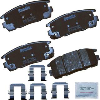 Bendix Priority1 CFC1275 Keramiske bagbremseklodser til Chevrolet Captiva Sport 2015-2008 Equinox 2017-2007 GMC Terrain 2017-2010 Pontiac Torrent