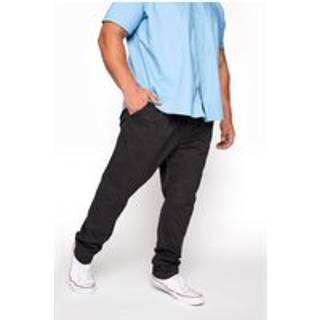 BadRhino Big & Tall BadRhino Big & Tall Black Elasticated Waist Rugby Trousers
