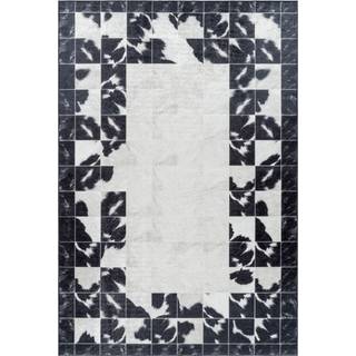 Fiesta Vaskbart Tæppeløber Patchwork - Sort - 80x150 (Løber)