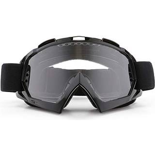 Sposune motorcykelbriller ATV Dirt Bike Off Road Racing MX Riding Goggle Anti-Scratch St?vt?t b?jelig UV400 briller med polstret bl?dt tyk skum J