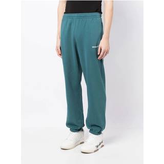 OFF WHITE CHAIN ARROW SLIM SWEATPANTS Size: L, colour: GREEN