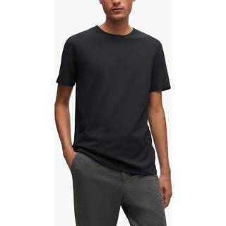 T-shirt i bomuldsblanding med jacquardboblestruktur