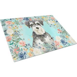 Caroline's Treasures CK3417LCB Schnauzer #2 Glasskærebord Stort dekorativt tempereret glasskæreskæring og serveringsplade Stor i stor størrelse t