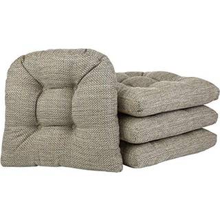 Klear vu Gripper Overstuffed Universal-skridsikre spisestolpuder til k?kkenindretning eller kontor Brug U-formet glidesikre s?depude 15x15 tommer