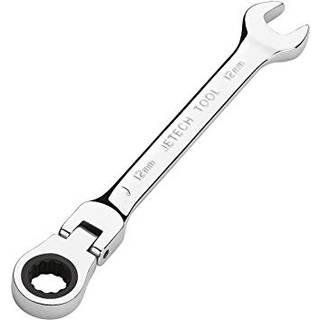 Jetech 12mm Fleksibelt hovedudstyr Industriel kvalitet Ratcheting-kombination Spanner smedet varmebehandlet CR-V-legering Stål Fuld poleret 12-pu