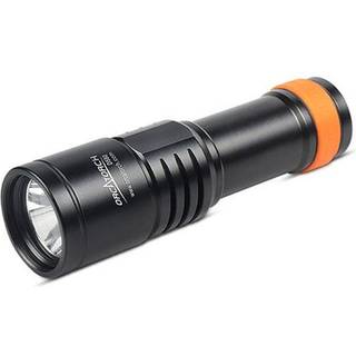 OrcaTorch Dykkerlygte D580 LED backup 530 lumen Sort sort