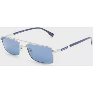 Karl Lagerfeld Mand KL348S 040 Solbriller Metal Sølv Blå Firkantet Normal Normal