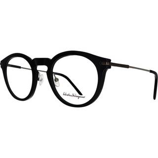 Ferragamo Unisex SF2906 001 Optiske stel Acetat Sort Rund