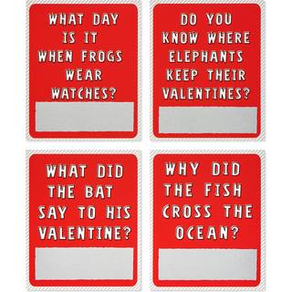 Amerikanske hilsener sjove Valentines Day-kort til b?rnev?relset Scratch-Off-vittigheder (40-t?lling)