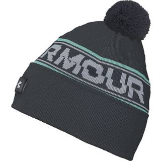 Hat Under Armour UA Men's Halftime Pom Beanie-GRY 1379985-012 Størrelse OSFM