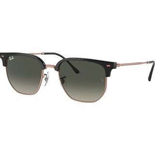 Ray-Ban RB4416F New Clubmaster Asian Fit 672071 55 Solbriller Mænd Guld - Dark Grey On Rose Gold - 55mm