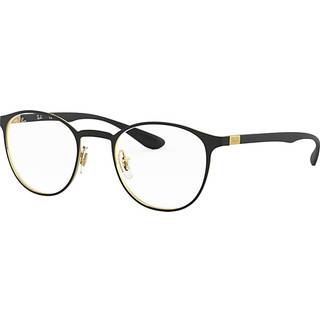 Ray - Ban Unisex RX6355 2994 Vista -rammer Metal Sort Transparent Pantos Normal